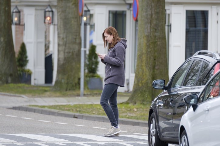 Pedestrian Accidents Caused by Smartphone