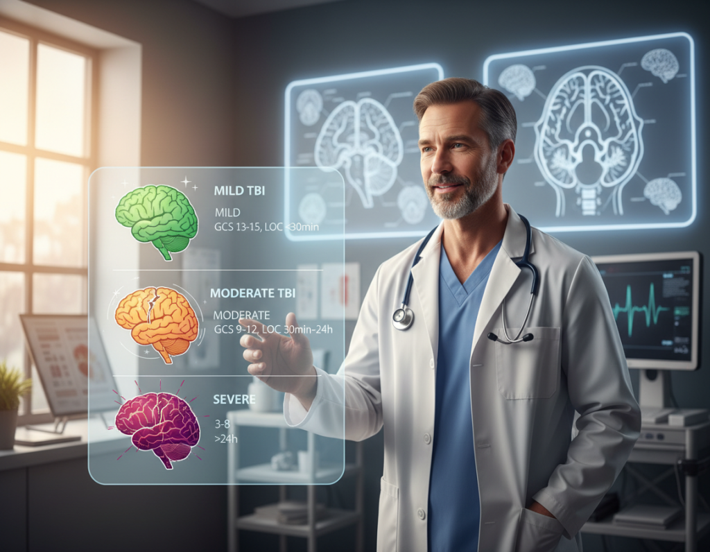 clasificación gravedad lesión cerebral traumática