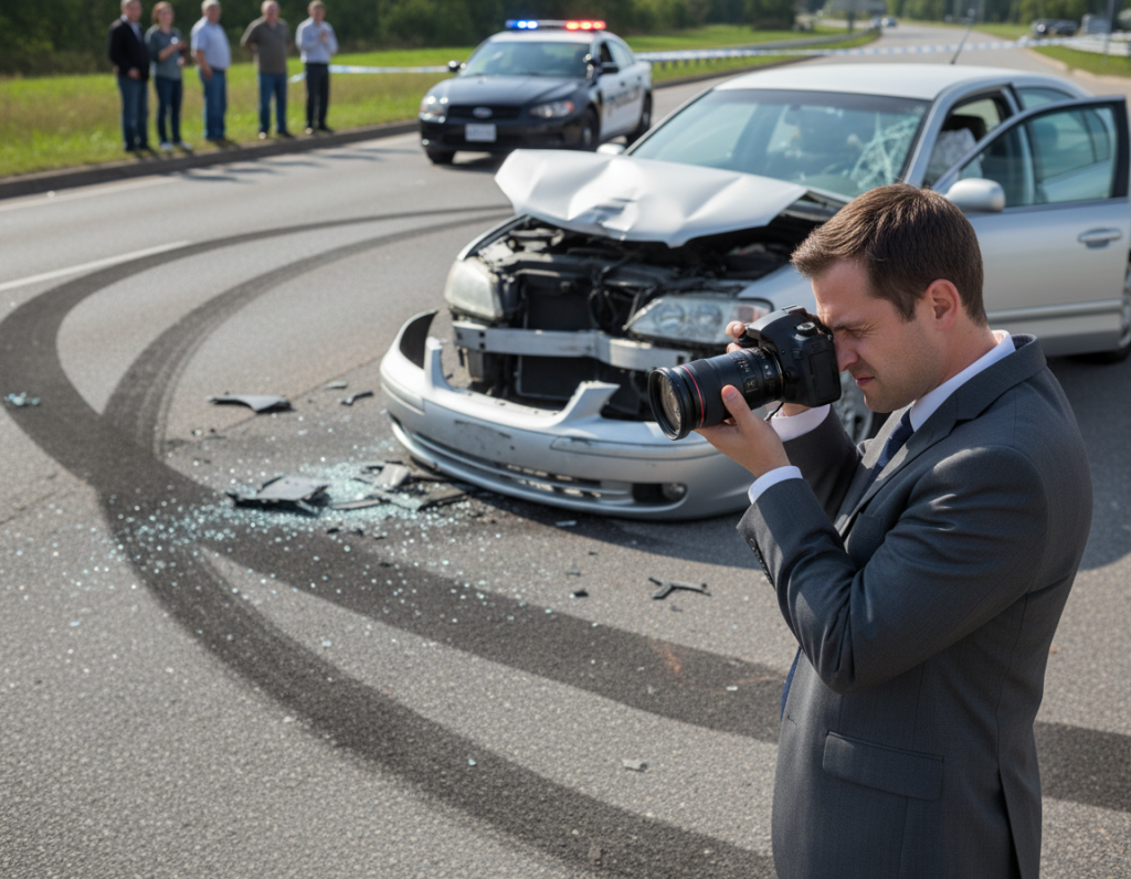 documentación visual después accidente