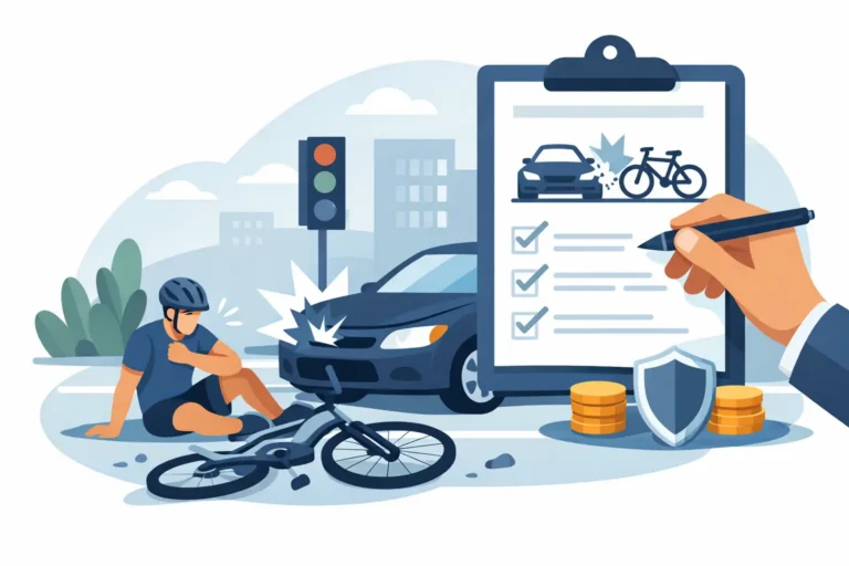 Cómo reclamar un accidente de bicicleta con auto