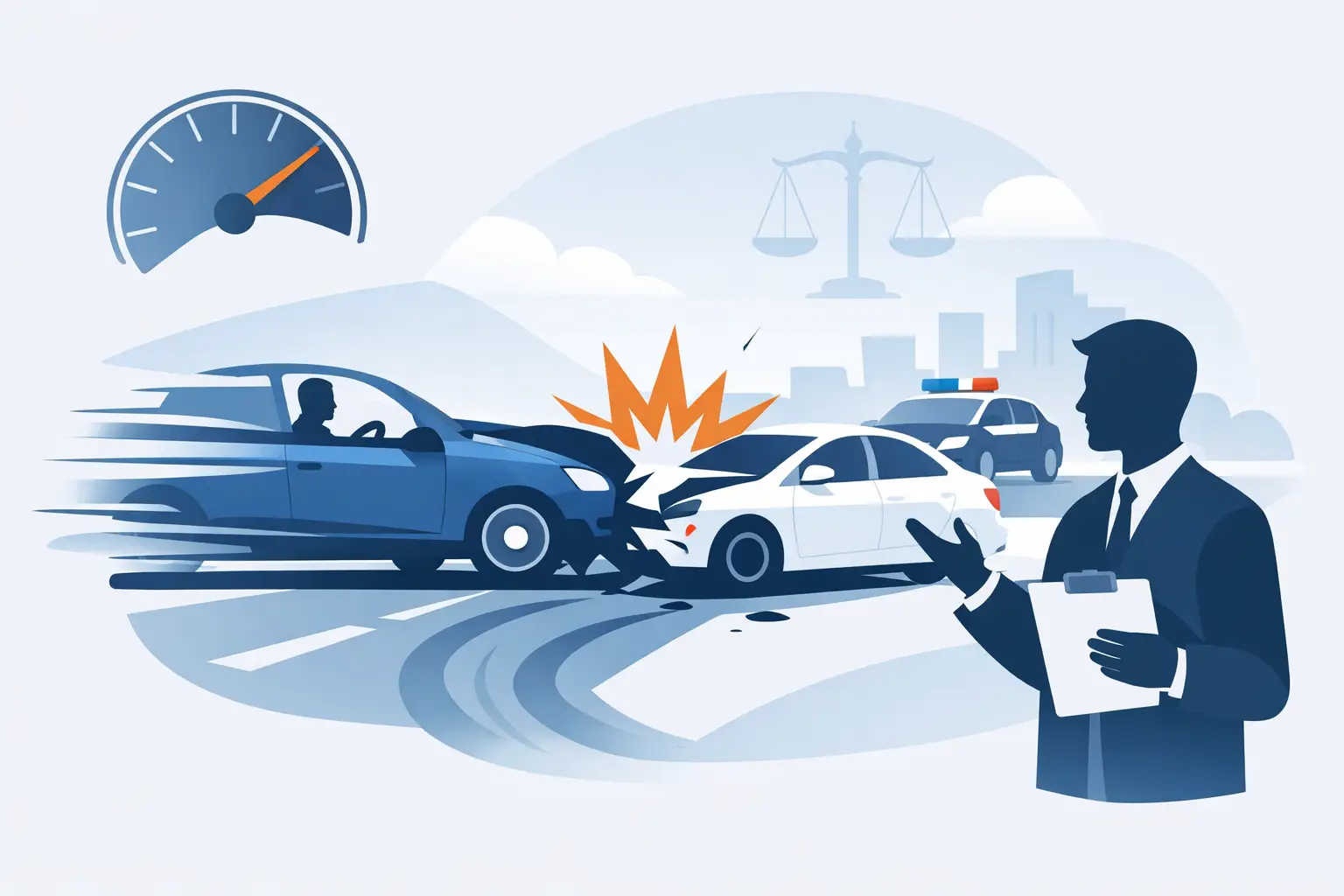 Responsabilidad por exceso de velocidad en accidente