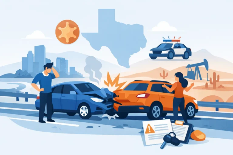 Accidente con conductor sin seguro en Texas