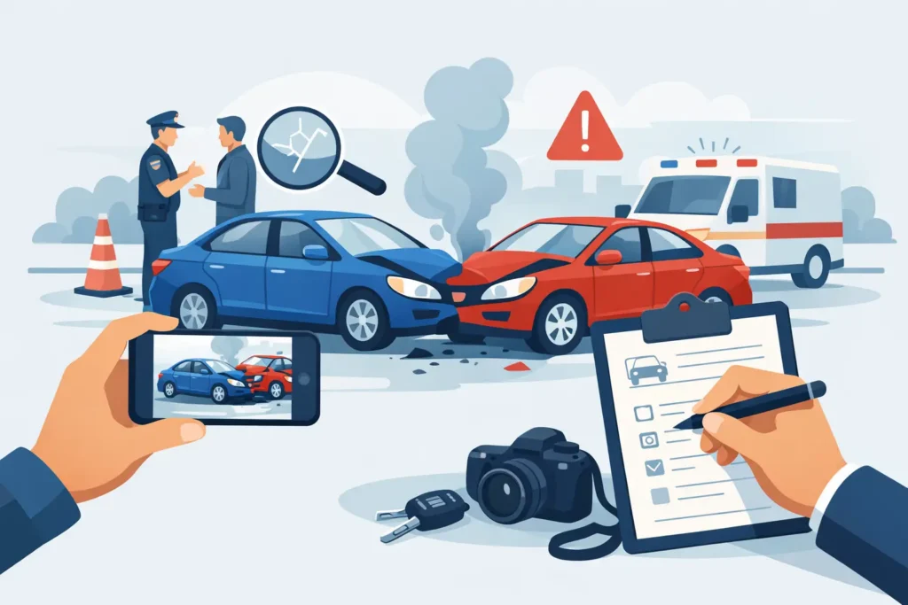 Cómo documentar accidente automovilístico