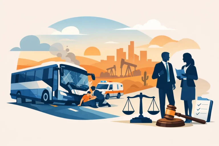 Reclamación por accidente de autobús en Texas