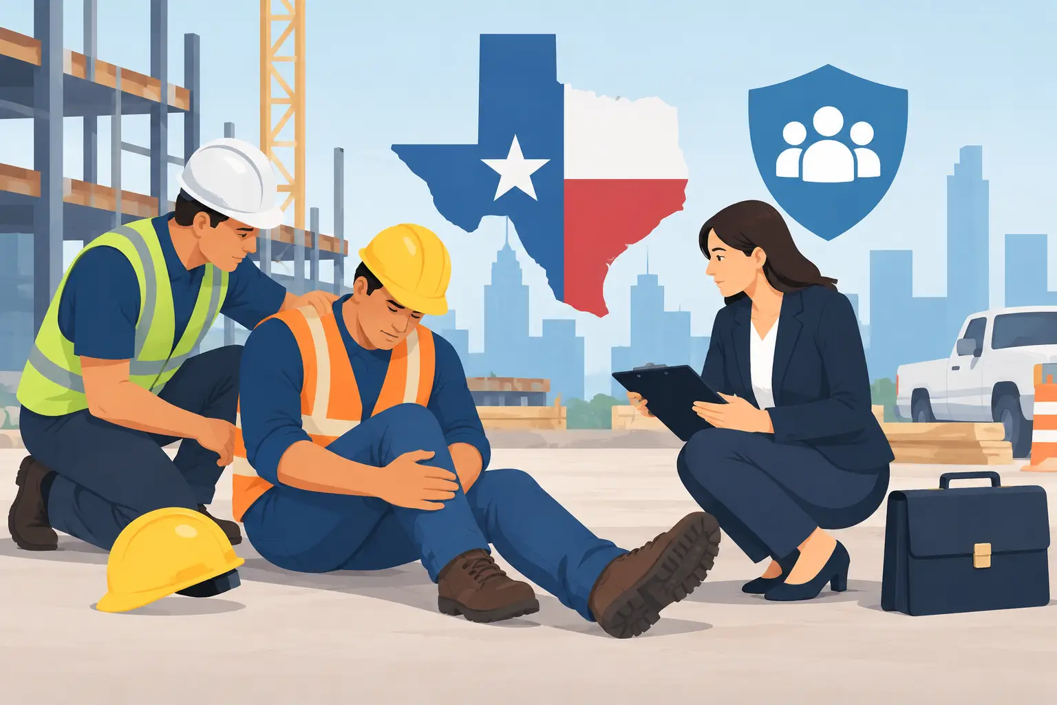 ¿Quién responde por un accidente laboral en Texas?