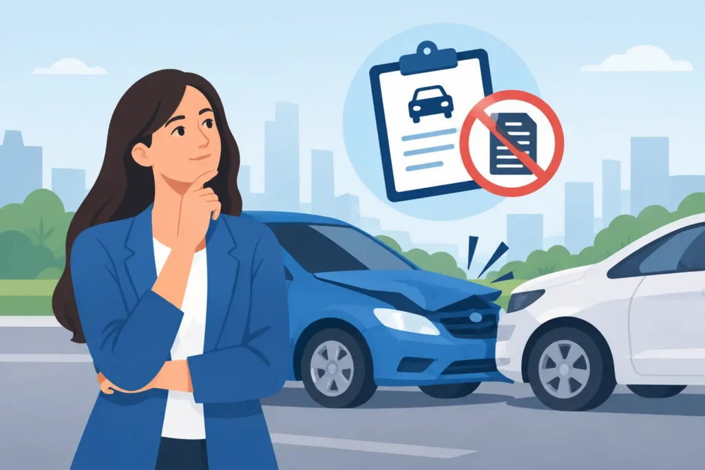 ¿Puedo reclamar sin reporte tras un accidente?