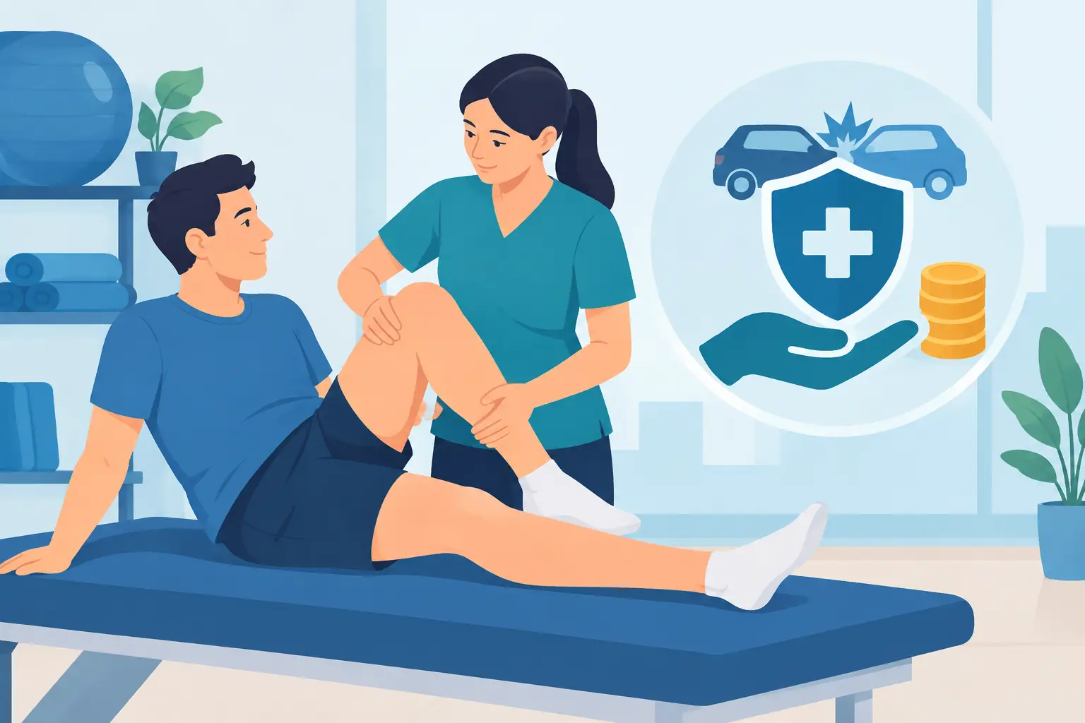 ¿Quién paga terapia física tras un accidente?